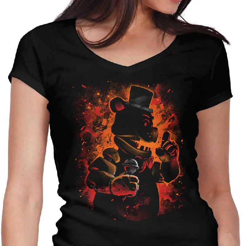 The Animatronic Bear - Women's V-Neck